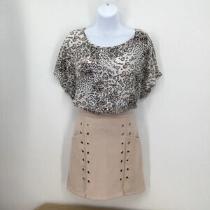 Vestidos Women’s Faux Suede Skirt